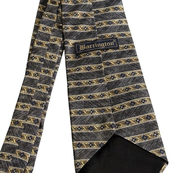 Vintage Silk Barrington Men's Neck Tie Made in USA 4" x 60" - Picture 7 of 7